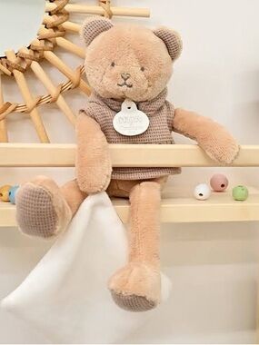 Doudou et Compagnie Sweety Doudou Bear Lovey Plush Security Blanket